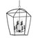 Bryant Eight Light Lantern in Aged Iron (70|8324-AI)