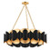 Banks 12 Light Chandelier in Gold Leaf/Black (70|8534-GL/BK)