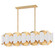 Banks 12 Light Island Pendant in Gold Leaf/White (70|8546-GL/WH)