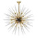 Sparta 18 Light Chandelier in Aged Brass (70|9048-AGB)