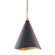 Martini One Light Pendant in Gold Leaf/Black Combo (70|9613-GL/BLK)