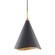 Martini One Light Pendant in Gold Leaf/Black Combo (70|9613-GL/BLK)