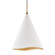 Martini One Light Pendant in Gold Leaf/Soft Off White Combo (70|9618-GL/WHT)