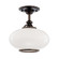 Canton One Light Semi Flush Mount in Old Bronze (70|9812F-OB)