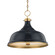 Painted No.1 Three Light Pendant in Aged Brass/Darkest Blue (70|MDS300-AGB/DBL)