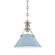Painted No.2 One Light Pendant in Polished Nickel/Blue Bird (70|MDS351-PN/BB)