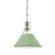 Painted No.2 One Light Pendant in Polished Nickel/Leaf Green (70|MDS351-PN/LFG)