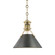 Metal No.2 One Light Pendant in Aged/Antique Distressed Bronze (70|MDS951-ADB)