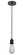 Edison One Light Mini Pendant in Matte Black (405|100BK-10GY-1BK)