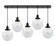 Whitney Five Light Linear Pendant in Oil Rubbed Bronze (405|125OB-10BK-0H-OB-G202-8)
