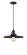 Franklin Restoration One Light Mini Pendant in Matte Black (405|201CSW-BK-MFR-BK-12)