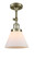 Franklin Restoration One Light Semi-Flush Mount in Antique Brass (405|201F-AB-G41)