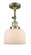 Franklin Restoration LED Semi-Flush Mount in Antique Brass (405|201F-AB-G71-LED)