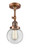 Franklin Restoration LED Semi-Flush Mount in Antique Copper (405|201F-AC-G202-6-LED)