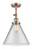 Franklin Restoration One Light Semi-Flush Mount in Antique Copper (405|201F-AC-G42-L)