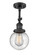 Franklin Restoration One Light Semi-Flush Mount in Matte Black (405|201F-BK-G204-6)