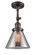 Franklin Restoration One Light Semi-Flush Mount in Oil Rubbed Bronze (405|201F-OB-G43)