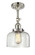 Franklin Restoration One Light Semi-Flush Mount in Polished Nickel (405|201F-PN-G72)