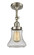 Franklin Restoration One Light Semi-Flush Mount in Brushed Satin Nickel (405|201F-SN-G194)