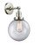 Franklin Restoration One Light Wall Sconce in Polished Nickel (405|203-PN-G202-8)