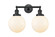 Franklin Restoration LED Bath Vanity in Matte Black (405|208-BK-G201-8-LED)