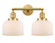 Franklin Restoration Two Light Bath Vanity in Satin Gold (405|208-SG-G71)