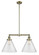 Franklin Restoration LED Island Pendant in Antique Brass (405|209-AB-G44-L)