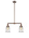 Franklin Restoration Two Light Island Pendant in Antique Copper (405|209-AC-G184)