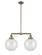Franklin Restoration LED Island Pendant in Antique Copper (405|209-AC-G202-10-LED) Franklin Restoration LED Island Pendant in Antique Copper (405|209-AC-G202-10-LED)