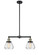 Franklin Restoration LED Island Pendant in Black Antique Brass (405|209-BAB-G172-LED)