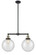Franklin Restoration LED Island Pendant in Black Antique Brass (405|209-BAB-G204-10-LED)