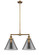 Franklin Restoration LED Island Pendant in Brushed Brass (405|209-BB-G43-L-LED)