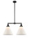 Franklin Restoration LED Island Pendant in Matte Black (405|209-BK-G41-L-LED)
