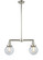 Franklin Restoration LED Island Pendant in Polished Nickel (405|209-PN-G202-6-LED)