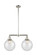 Franklin Restoration LED Island Pendant in Polished Nickel (405|209-PN-G204-10-LED)