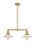 Franklin Restoration LED Island Pendant in Satin Gold (405|209-SG-G1-LED)