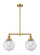 Franklin Restoration LED Island Pendant in Satin Gold (405|209-SG-G204-8-LED)