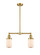 Franklin Restoration LED Island Pendant in Satin Gold (405|209-SG-G311-LED)