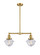 Franklin Restoration LED Island Pendant in Satin Gold (405|209-SG-G532-LED)