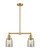 Franklin Restoration LED Island Pendant in Satin Gold (405|209-SG-G58-LED)