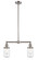 Franklin Restoration Two Light Island Pendant in Brushed Satin Nickel (405|209-SN-G312)