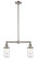 Franklin Restoration LED Island Pendant in Brushed Satin Nickel (405|209-SN-G312-LED)
