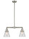 Franklin Restoration Two Light Island Pendant in Brushed Satin Nickel (405|209-SN-G62)