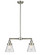 Franklin Restoration Two Light Island Pendant in Brushed Satin Nickel (405|209-SN-G64)