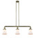 Franklin Restoration LED Island Pendant in Antique Brass (405|213-AB-G191-LED)