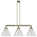 Franklin Restoration LED Island Pendant in Antique Brass (405|213-AB-G42-L)