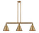 Franklin Restoration Three Light Island Pendant in Brushed Brass (405|213-BB-M13-BB)