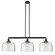 Franklin Restoration Three Light Island Pendant in Matte Black (405|213-BK-G72-L)