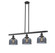 Franklin Restoration LED Island Pendant in Matte Black (405|213-BK-G73-LED)