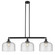 Franklin Restoration LED Island Pendant in Matte Black (405|213-BK-G74-L-LED)